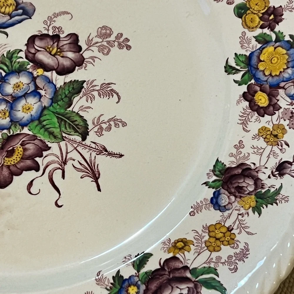 Trentham Royal Cauldron England 5 Dinner  Plates 10.5”